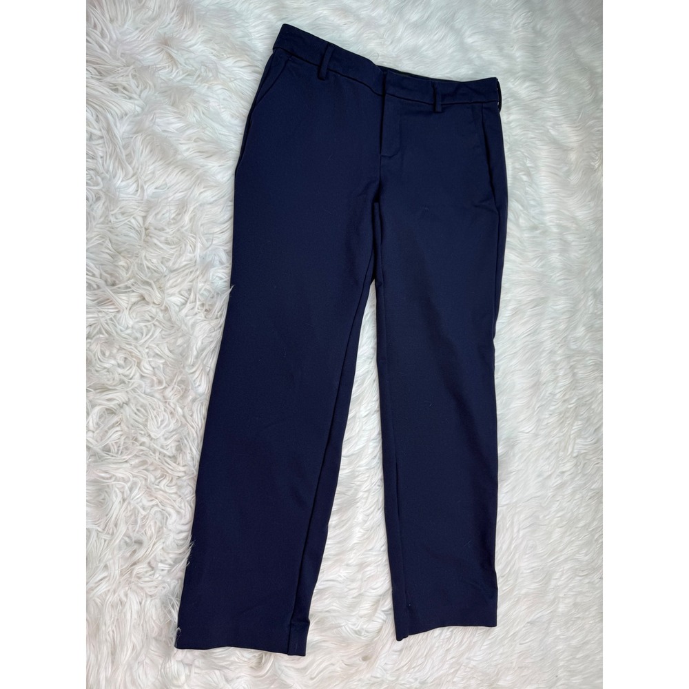 Liverpool Los Angeles Kelsey Trouser Cadet Blue Knit Pants Navy 4/27 Workwear - Picture 2 of 11